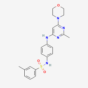 3-methyl-N-(4-((2-methyl-6-morpholinopyrimidin-4-yl)amino)phenyl)benzenesulfonamide