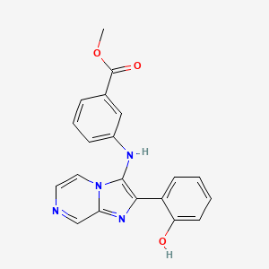 Methyl 3-{[2-(2-hydroxyphenyl)imidazo[1,2-a]pyrazin-3-yl]amino}benzoate