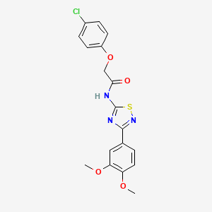 2-(4-chlorophenoxy)-N-[3-(3,4-dimethoxyphenyl)-1,2,4-thiadiazol-5-yl]acetamide