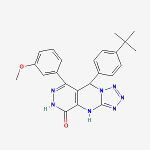 8-(4-tert-butylphenyl)-10-(3-methoxyphenyl)-2,4,5,6,7,11,12-heptazatricyclo[7.4.0.03,7]trideca-1(9),3,5,10-tetraen-13-one