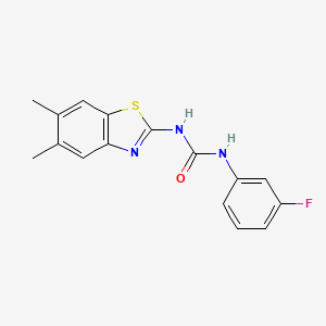 3-(5,6-Dimethyl-1,3-benzothiazol-2-yl)-1-(3-fluorophenyl)urea