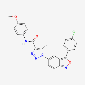 1-[3-(4-chlorophenyl)-2,1-benzoxazol-5-yl]-N-(4-methoxyphenyl)-5-methyl-1H-1,2,3-triazole-4-carboxamide