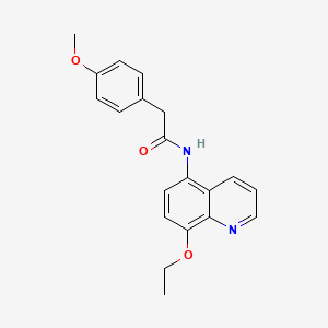 molecular formula C20H20N2O3 B11329007 N-(8-ethoxyquinolin-5-yl)-2-(4-methoxyphenyl)acetamide 