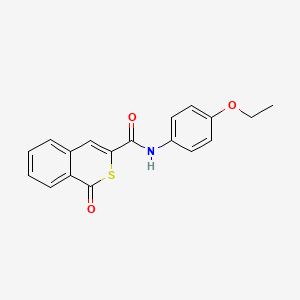 molecular formula C18H15NO3S B11329028 N-(4-ethoxyphenyl)-1-oxo-1H-isothiochromene-3-carboxamide 