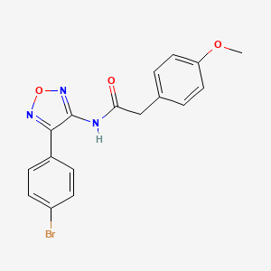 N-[4-(4-bromophenyl)-1,2,5-oxadiazol-3-yl]-2-(4-methoxyphenyl)acetamide