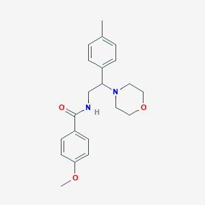 4-methoxy-N-[2-(4-methylphenyl)-2-(morpholin-4-yl)ethyl]benzamide