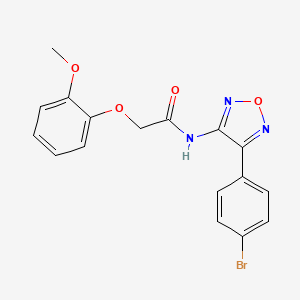 N-[4-(4-bromophenyl)-1,2,5-oxadiazol-3-yl]-2-(2-methoxyphenoxy)acetamide