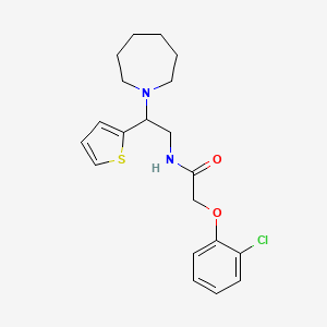 N-[2-(azepan-1-yl)-2-(thiophen-2-yl)ethyl]-2-(2-chlorophenoxy)acetamide