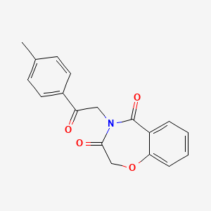 4-[2-(4-methylphenyl)-2-oxoethyl]-1,4-benzoxazepine-3,5(2H,4H)-dione