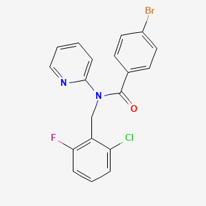 4-bromo-N-(2-chloro-6-fluorobenzyl)-N-(pyridin-2-yl)benzamide