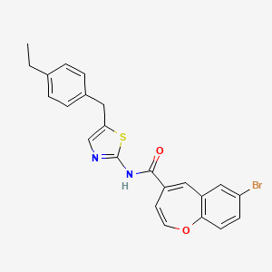 7-bromo-N-[5-(4-ethylbenzyl)-1,3-thiazol-2-yl]-1-benzoxepine-4-carboxamide