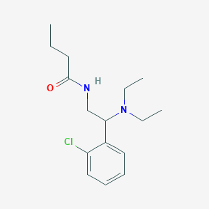 N-[2-(2-chlorophenyl)-2-(diethylamino)ethyl]butanamide