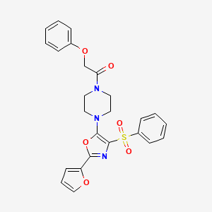 1-{4-[2-(Furan-2-yl)-4-(phenylsulfonyl)-1,3-oxazol-5-yl]piperazin-1-yl}-2-phenoxyethanone