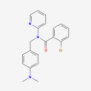 2-bromo-N-[4-(dimethylamino)benzyl]-N-(pyridin-2-yl)benzamide