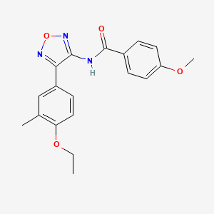 N-[4-(4-ethoxy-3-methylphenyl)-1,2,5-oxadiazol-3-yl]-4-methoxybenzamide