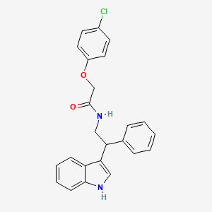 2-(4-chlorophenoxy)-N-[2-(1H-indol-3-yl)-2-phenylethyl]acetamide