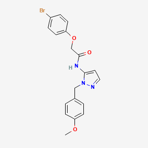 molecular formula C19H18BrN3O3 B11329230 2-(4-bromophenoxy)-N-[1-(4-methoxybenzyl)-1H-pyrazol-5-yl]acetamide 