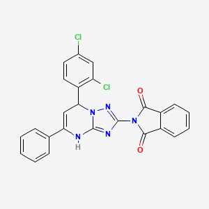 2-[7-(2,4-dichlorophenyl)-5-phenyl-4,7-dihydro[1,2,4]triazolo[1,5-a]pyrimidin-2-yl]-1H-isoindole-1,3(2H)-dione