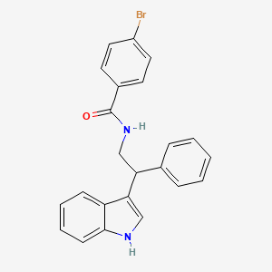 4-bromo-N-[2-(1H-indol-3-yl)-2-phenylethyl]benzamide