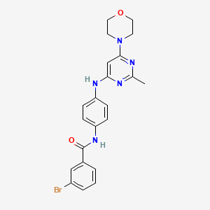 3-bromo-N-(4-((2-methyl-6-morpholinopyrimidin-4-yl)amino)phenyl)benzamide