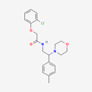 2-(2-chlorophenoxy)-N-[2-(4-methylphenyl)-2-(morpholin-4-yl)ethyl]acetamide