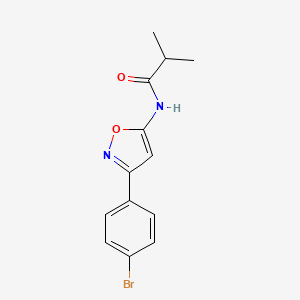 N-[3-(4-bromophenyl)-1,2-oxazol-5-yl]-2-methylpropanamide