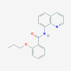 molecular formula C19H18N2O2 B11329349 2-propoxy-N-(quinolin-8-yl)benzamide 