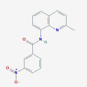 molecular formula C17H13N3O3 B11329360 N-(2-methylquinolin-8-yl)-3-nitrobenzamide 