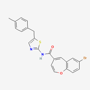 7-bromo-N-[5-(4-methylbenzyl)-1,3-thiazol-2-yl]-1-benzoxepine-4-carboxamide