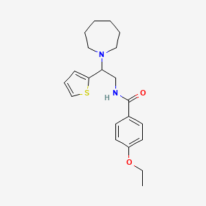 N-[2-(azepan-1-yl)-2-(thiophen-2-yl)ethyl]-4-ethoxybenzamide