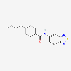 N-(2,1,3-benzothiadiazol-5-yl)-4-butylcyclohexanecarboxamide