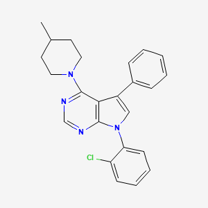 7-(2-chlorophenyl)-4-(4-methylpiperidin-1-yl)-5-phenyl-7H-pyrrolo[2,3-d]pyrimidine