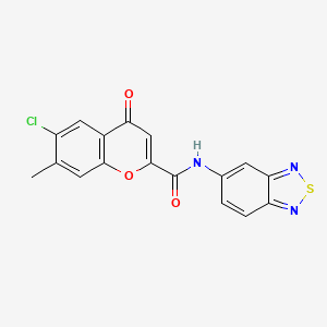 N-(2,1,3-benzothiadiazol-5-yl)-6-chloro-7-methyl-4-oxo-4H-chromene-2-carboxamide