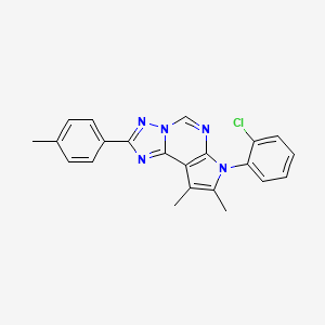 7-(2-chlorophenyl)-8,9-dimethyl-2-(4-methylphenyl)-7H-pyrrolo[3,2-e][1,2,4]triazolo[1,5-c]pyrimidine