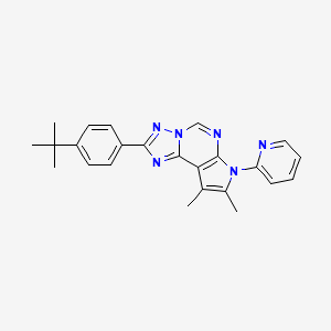 2-(4-tert-butylphenyl)-8,9-dimethyl-7-(pyridin-2-yl)-7H-pyrrolo[3,2-e][1,2,4]triazolo[1,5-c]pyrimidine