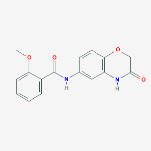 2-methoxy-N-(3-oxo-3,4-dihydro-2H-1,4-benzoxazin-6-yl)benzamide