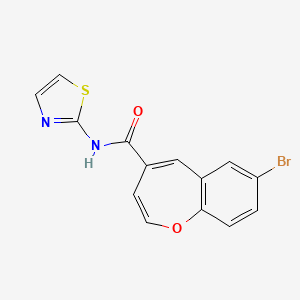 7-bromo-N-(1,3-thiazol-2-yl)-1-benzoxepine-4-carboxamide