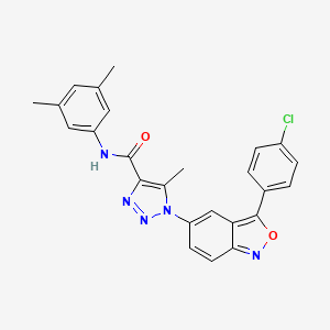 1-[3-(4-chlorophenyl)-2,1-benzoxazol-5-yl]-N-(3,5-dimethylphenyl)-5-methyl-1H-1,2,3-triazole-4-carboxamide