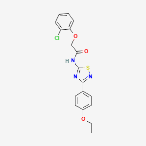 2-(2-chlorophenoxy)-N-[3-(4-ethoxyphenyl)-1,2,4-thiadiazol-5-yl]acetamide