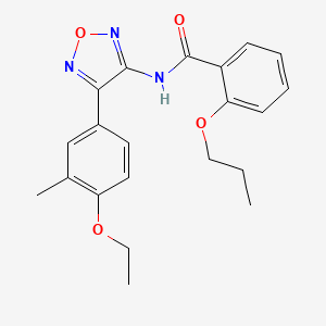 N-[4-(4-ethoxy-3-methylphenyl)-1,2,5-oxadiazol-3-yl]-2-propoxybenzamide