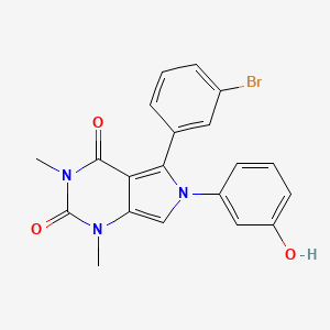 5-(3-bromophenyl)-6-(3-hydroxyphenyl)-1,3-dimethyl-1H-pyrrolo[3,4-d]pyrimidine-2,4(3H,6H)-dione