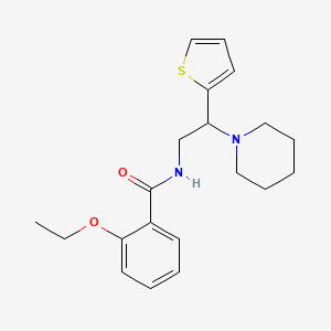 2-ethoxy-N-[2-(piperidin-1-yl)-2-(thiophen-2-yl)ethyl]benzamide