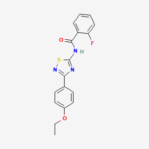 N-[3-(4-ethoxyphenyl)-1,2,4-thiadiazol-5-yl]-2-fluorobenzamide