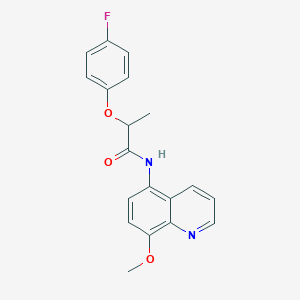 2-(4-fluorophenoxy)-N-(8-methoxyquinolin-5-yl)propanamide