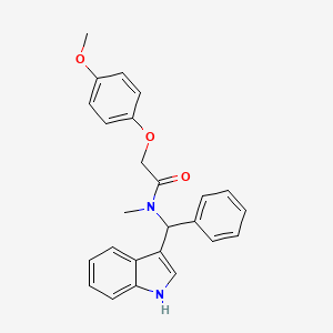 N-[1H-indol-3-yl(phenyl)methyl]-2-(4-methoxyphenoxy)-N-methylacetamide