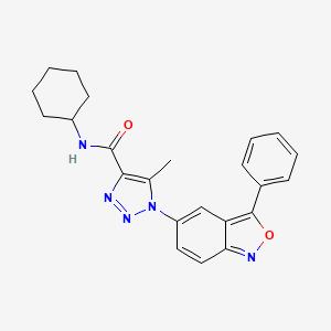 N-cyclohexyl-5-methyl-1-(3-phenyl-2,1-benzoxazol-5-yl)-1H-1,2,3-triazole-4-carboxamide