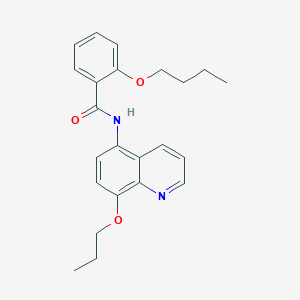 2-butoxy-N-(8-propoxyquinolin-5-yl)benzamide