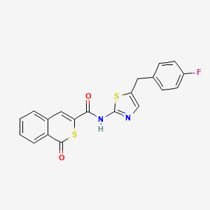 N-[5-(4-fluorobenzyl)-1,3-thiazol-2-yl]-1-oxo-1H-isothiochromene-3-carboxamide