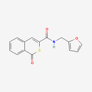 N-(furan-2-ylmethyl)-1-oxo-1H-isothiochromene-3-carboxamide