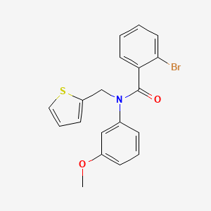 2-bromo-N-(3-methoxyphenyl)-N-(thiophen-2-ylmethyl)benzamide